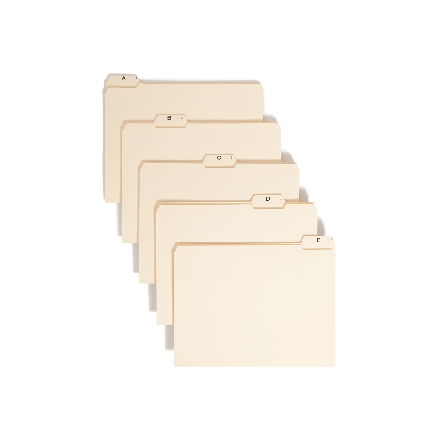 Smead File Folders, A-Z Index, Reinforced 1/5-Cut Tab, Letter Size, Manila, 25/Set (11777)