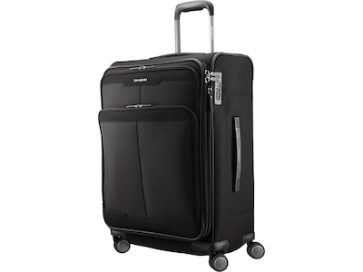 Samsonite Silhouette 17 27.5 Suitcase, 4-Wheeled Spinner, TSA Checkpoint Friendly, Black (139017-10