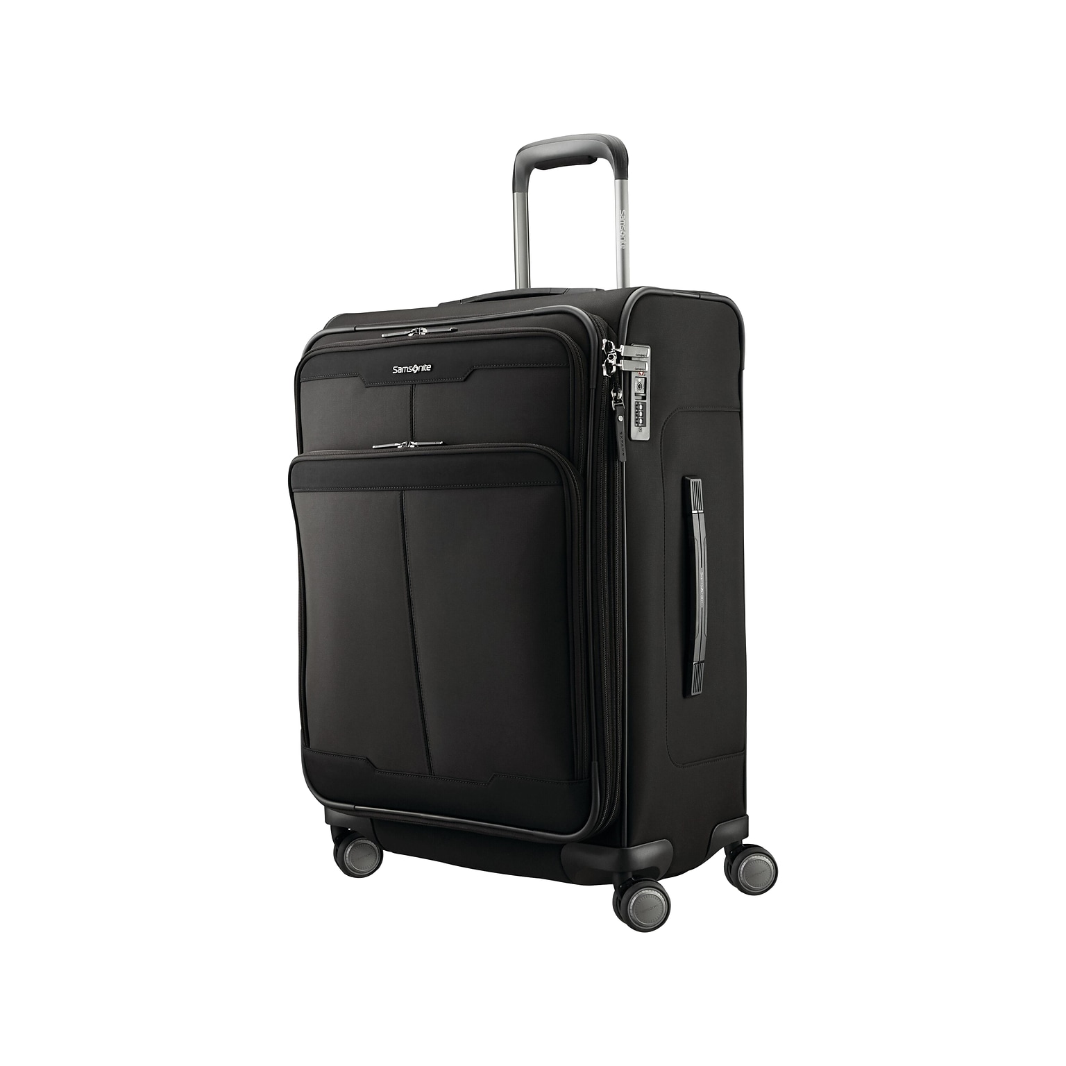 Samsonite Silhouette 17 27.5 Suitcase, 4-Wheeled Spinner, TSA Checkpoint Friendly, Black (139017-1041)