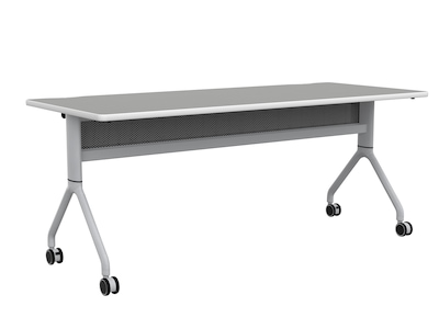 Safco Rumba Training Room Table, 30" x 72", Fashion Gray (RBA7230FLSLFNGY)