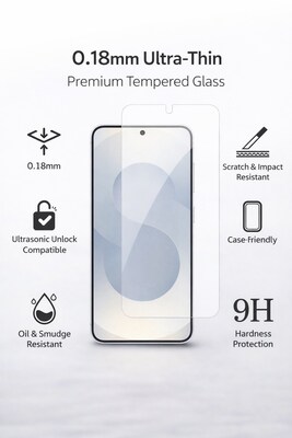 SaharaCase ZeroDamage Tempered Glass Screen Protector for Samsung Galaxy S26+ (ZD00201)