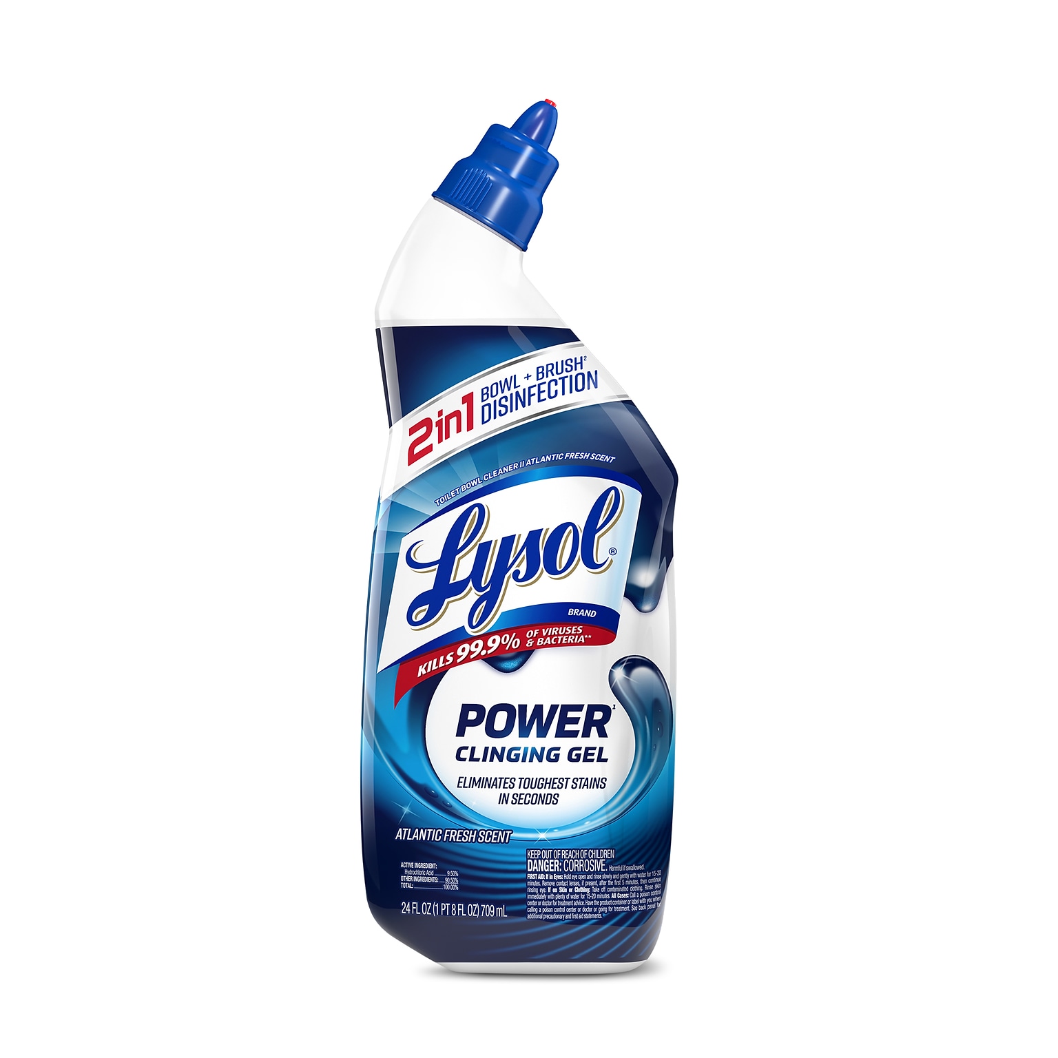 Lysol Disinfectant Toilet Bowl Cleaner, Wintergreen Scent, 24 oz. (1920098012)