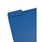 Smead File Folder, 1/3-Cut Tab, Letter Size, Navy, 100/Box (13193)