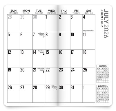 2026-2027 BrownTrout Big & Bright Large Print 3.5" x 6.5" Monthly Planner (9798330702442)