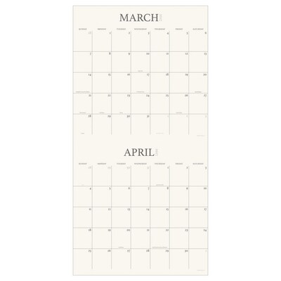 2027 TF Publishing 2 Year Grid 12" x 12" Monthly Wall Calendar, Multicolored (27-1144)