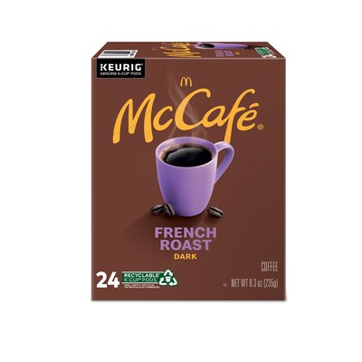 McCafe French Roast Coffee, Dark Roast, Keurig® K-Cup® Pods, 24/Box (5000201378)