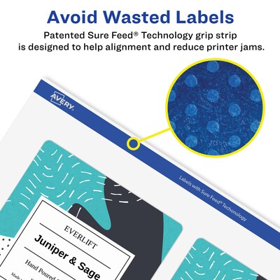 Avery Laser/Inkjet Multipurpose Rectangle Labels, 3.33" x 4", Clear, 300 Labels/Box (94215)