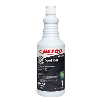 Betco FiberPro Spot Bet All-Purpose Spot & Stain Remover, 32 Oz, 12/Carton (4251200)