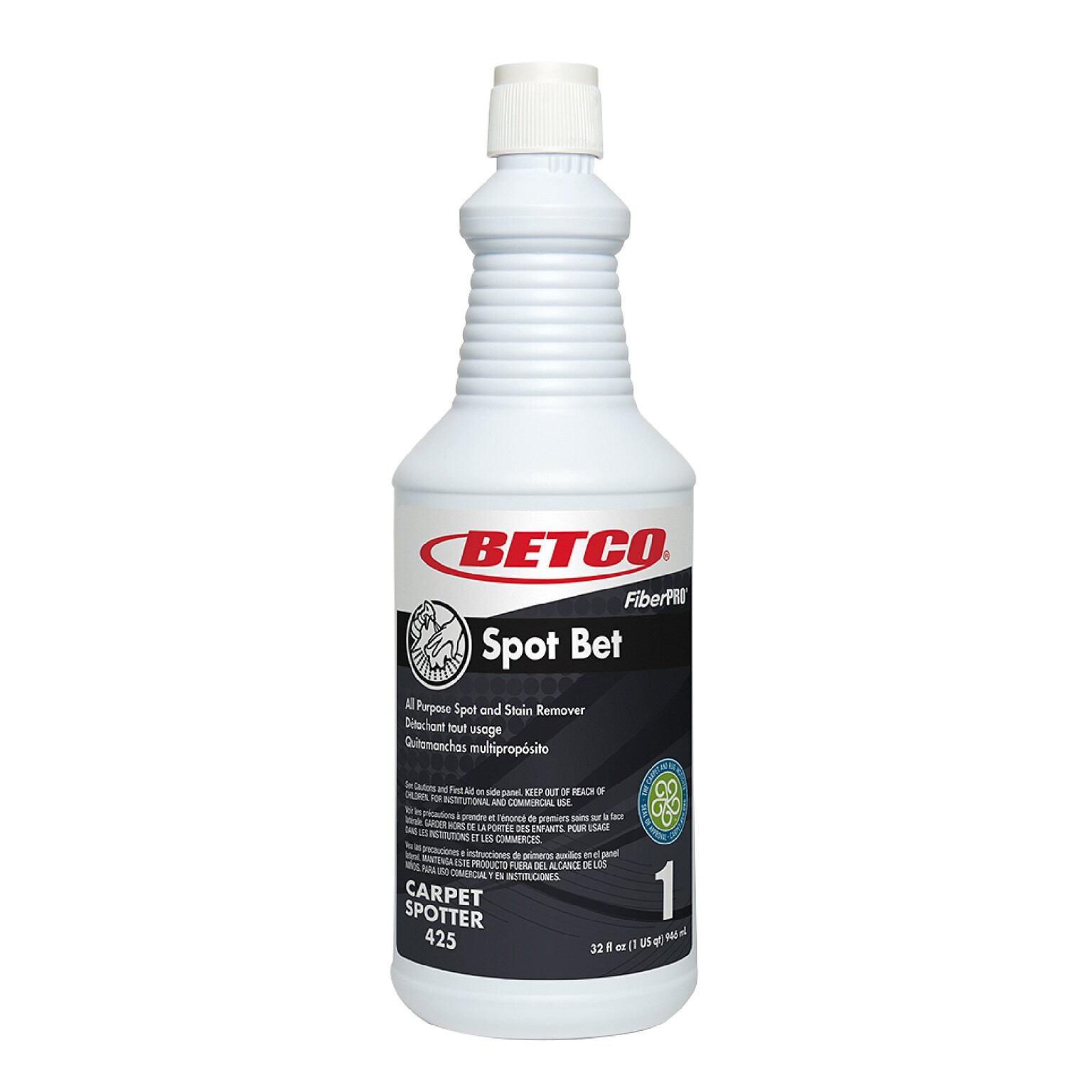 Betco FiberPro Spot Bet All-Purpose Spot & Stain Remover, 32 Oz, 12/Carton (4251200)