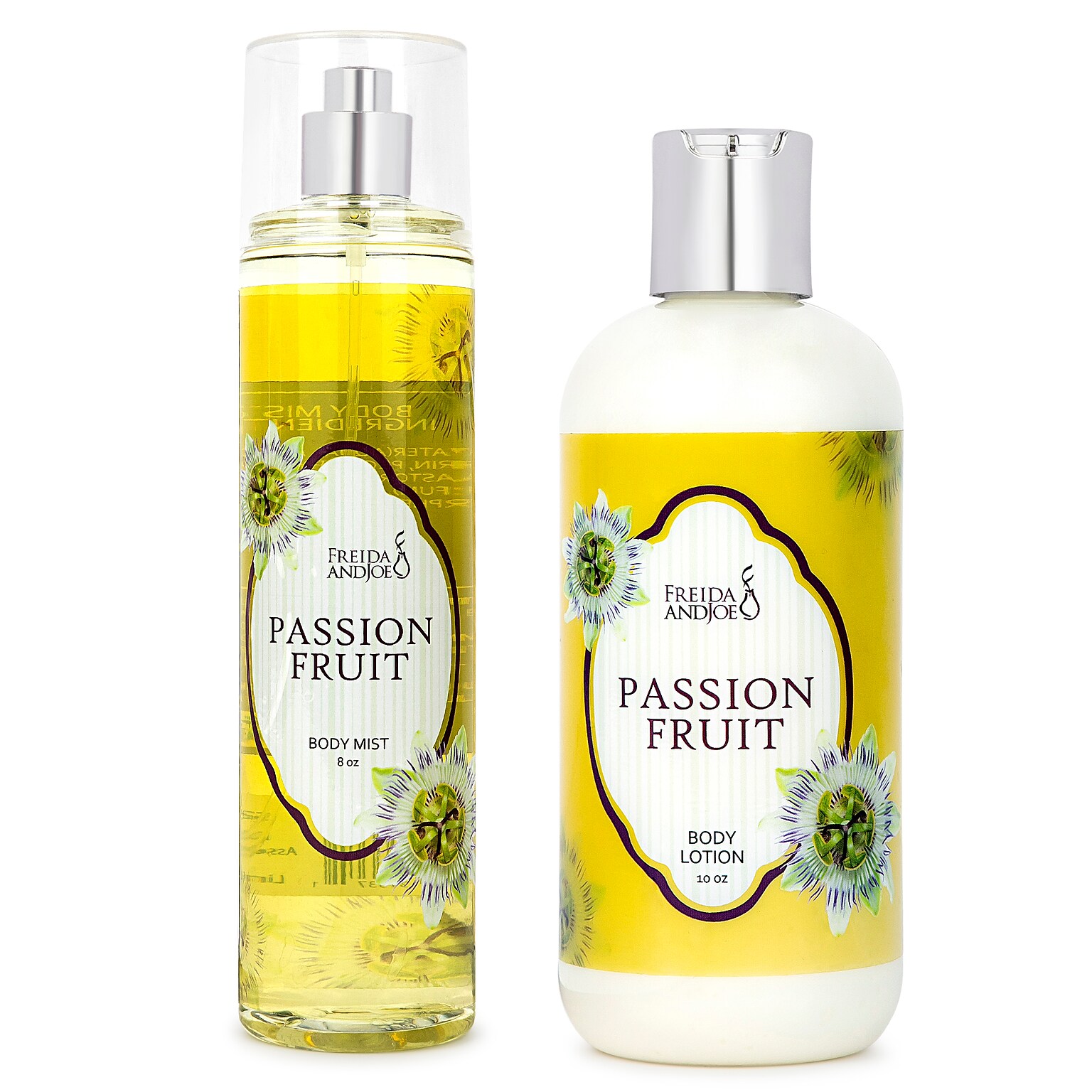 Freida and Joe Passion Fruit Fragrance Body Lotion and Body Mist Spray Set (FJ-705)