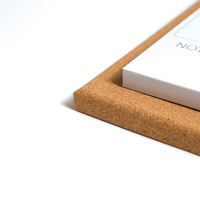 U Brands Cork & Steel Combo Dry-Erase & Bulletin Board, Frameless, 1.17' x 1.17' (3889U00-01)