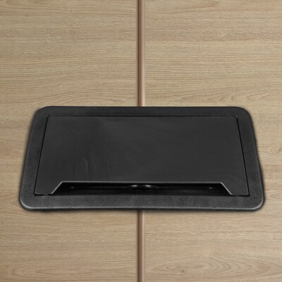 Regency Legacy 71"W Racetrack Shaped Laminate Conference Table w/ Charging Port, Noble Oak (LCTRT7135NO)