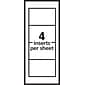 Avery Pin Style Laser/Inkjet Name Badge Kit, 2 1/4" x 3 1/2", Clear Holders with White Inserts, 24/Pack (74652)