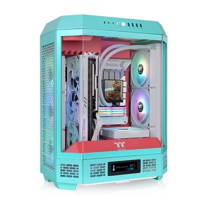 Thermaltake The Tower 600 ATX Mid-Tower Computer Case, Mint Strawberry (CA-1Z1-00MLWN-00)