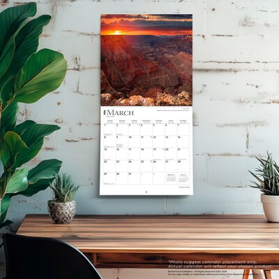 2026 BrownTrout Sunrise Sunset 12" x 12" Monthly Wall Calendar (9798330705719)