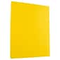JAM Paper 30% Recycled Smooth Colored Paper, 24 lbs., 8.5 x 11, Yellow, 50 Sheets/Pack (103945A)