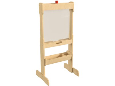 Flash Furniture Bright Beginnings Freestanding STEAM Easel, Brown (MK-ME03669-GG)