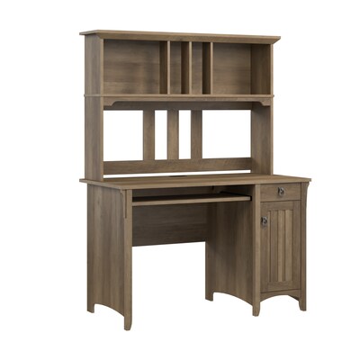 Bush Furniture Salinas 48W Small Computer Desk with Hutch, Reclaimed Pine (MY72408-03)