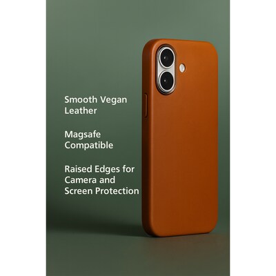 SaharaCase Indy Series MagSafe Phone Case for iPhone 17, Shock Absorbing, Canyon Brown (CP00930)