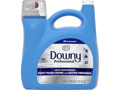 Downy Professional Fabric Softener, Clean & Fresh Scent, 190 Loads, 140 fl. oz. (14052)