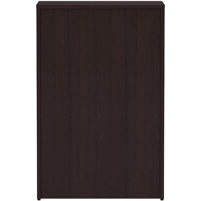 Lorell Essentials 4-Drawer Lateral File Cabinet, Letter/Legal Size, Lockable, 54.8"H x 35.5"W x 22"D, Espresso (LLR18274)