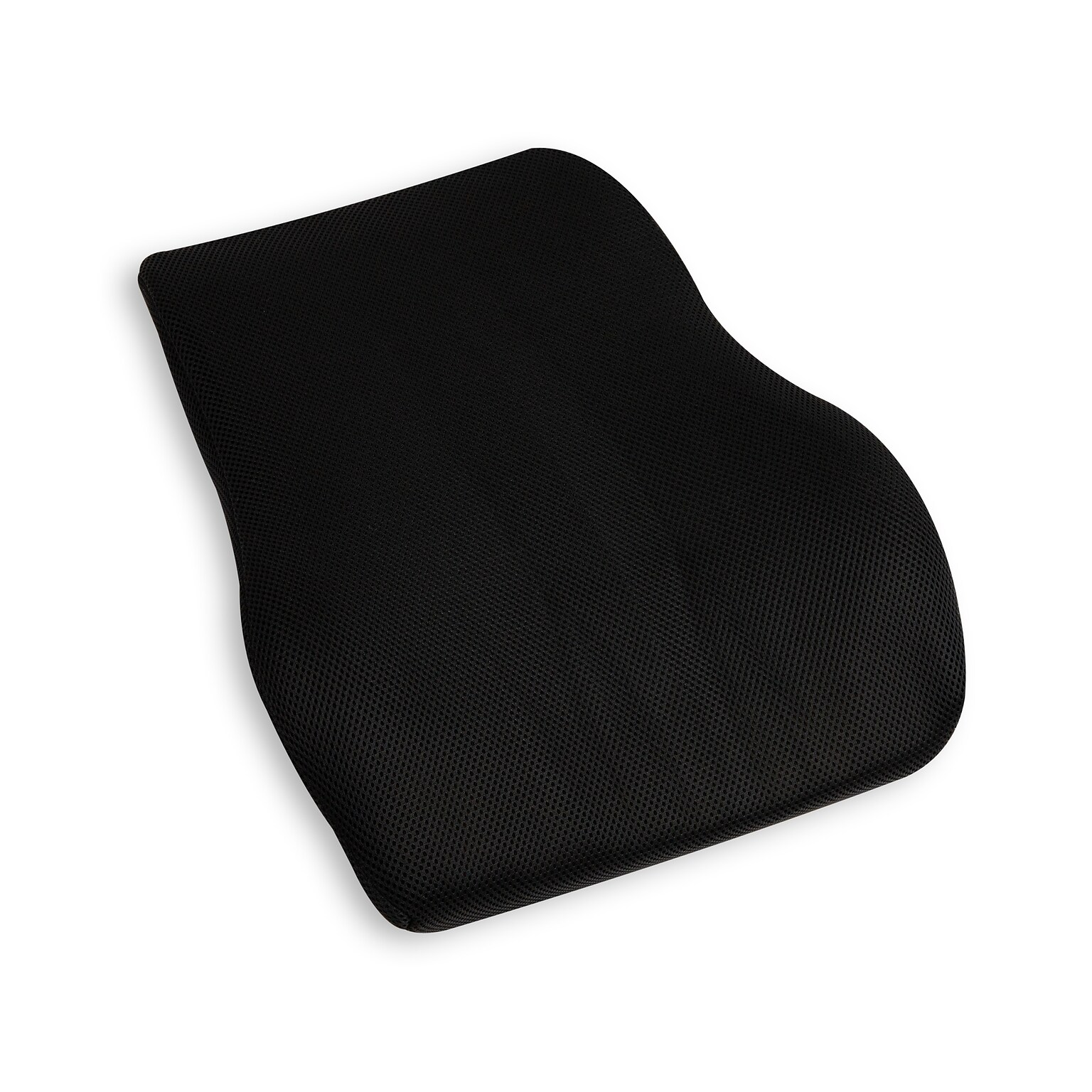 Mind Reader Memory Foam Ergonomic Lower Back Cushion Office Chair Support, Black (VERTBACK-BLK)