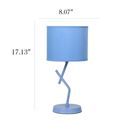 Simple Designs Abstract 17.13" LED Table Lamp, Blue (LT1172-BLU)