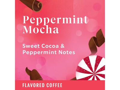 Starbucks Peppermint Mocha Coffee Keurig K-Cup Pods, Light Roast, 22/Box (12437832)