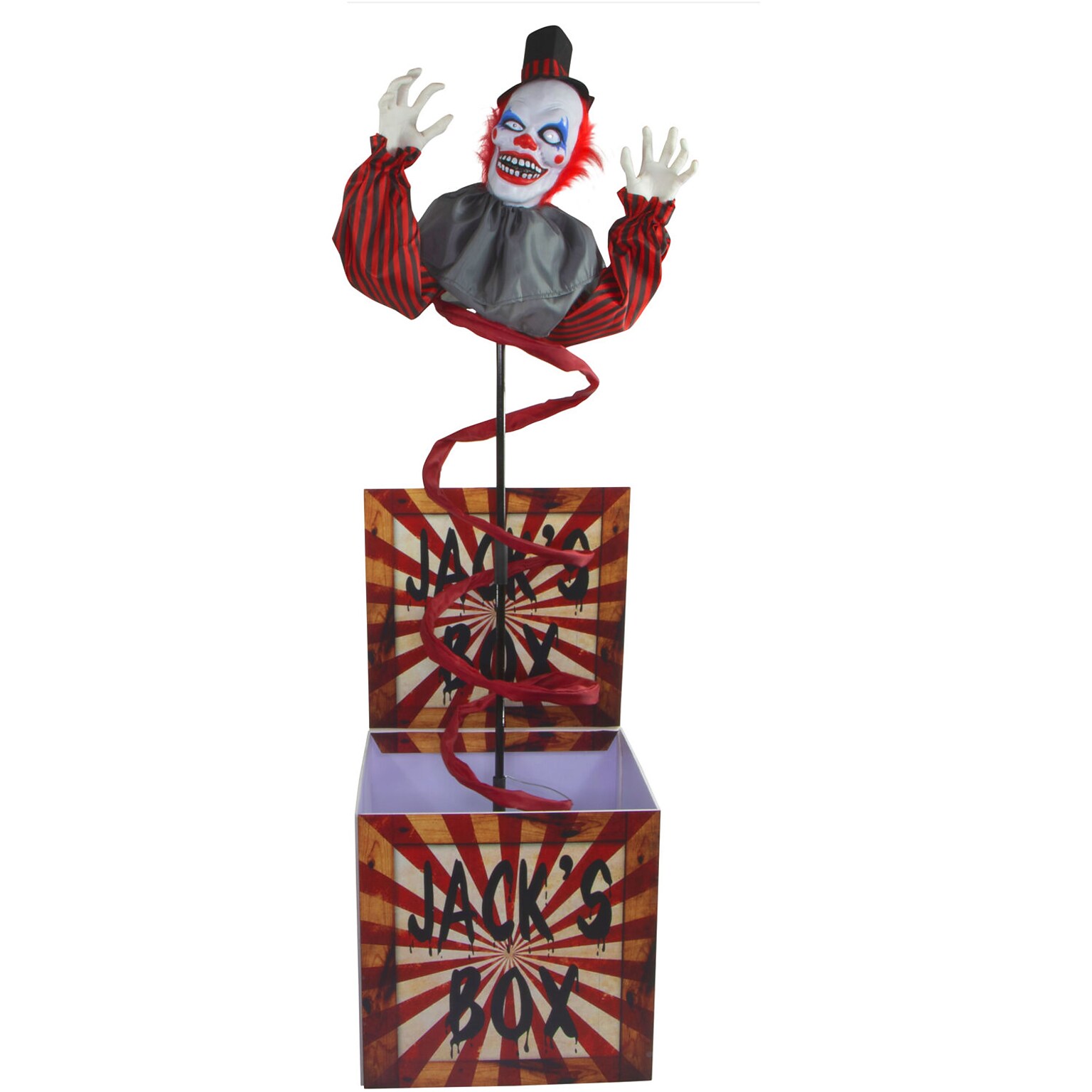 Haunted Hill Farm Life-Size Animatronic Clown Jack in the Box (HHCLOWN-22FLSA)