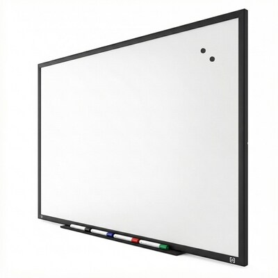 TRU RED™ Magnetic Steel Dry Erase Board, Black Frame, 4 x 3 (TR61181)