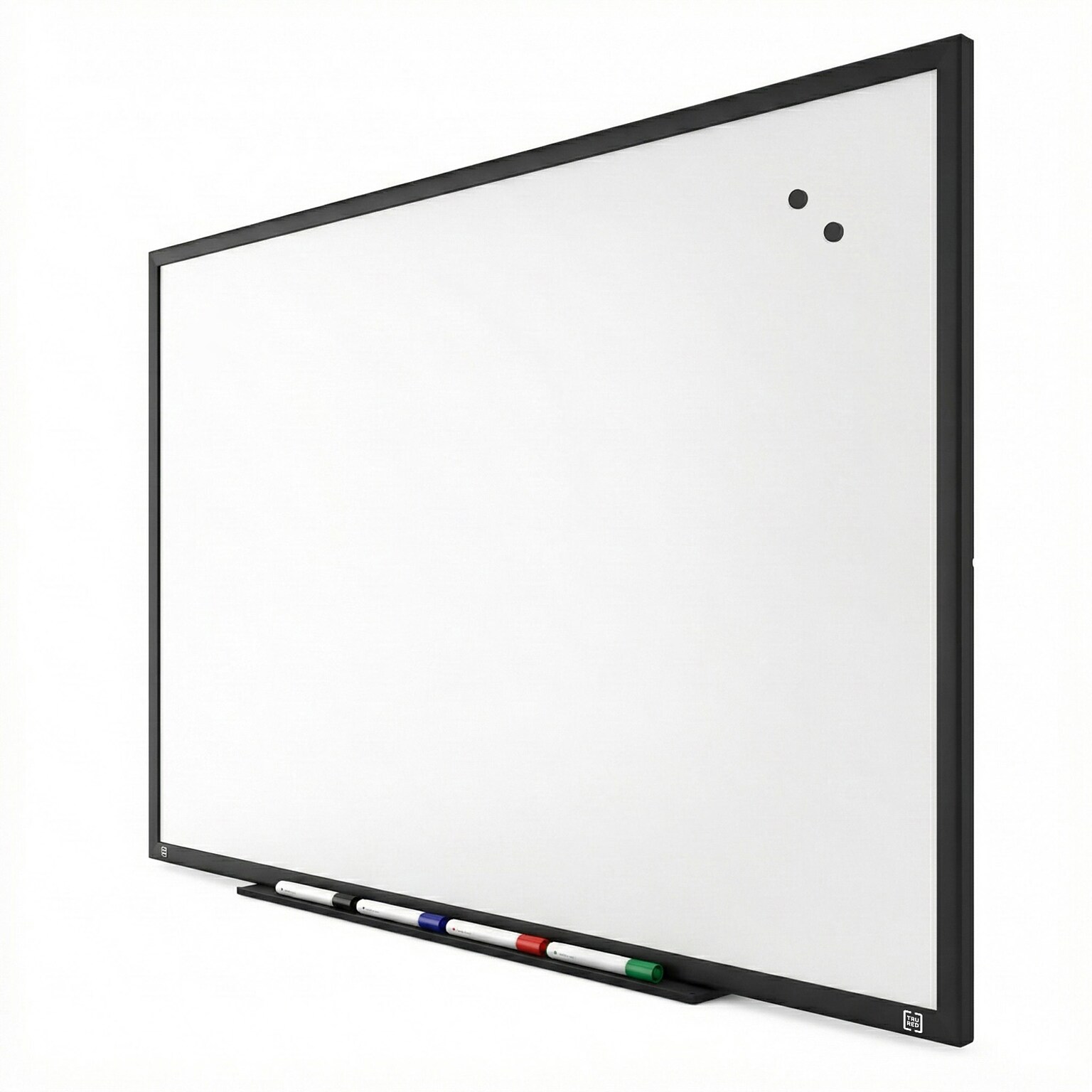 TRU RED™ Magnetic Steel Dry Erase Board, Black Frame, 4 x 3 (TR61181)