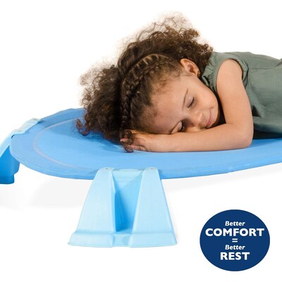 Foundations Podz Stackable Fabric Cot, Toddler, 42.25" x 27.9", Blue (FND4611037)