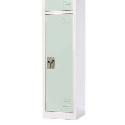 AdirOffice 72" Single Tier Misty Green Storage Locker, 4/Pack (ADI629-201-MGRN-PKG-4)