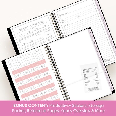 2027 Blue Sky Jessie James Decker 8.5" x 11" Calendar Year Weekly & Monthly Standard Planner Cover, Black (164174)