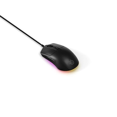 SteelSeries Rival 3 Gen 2 Ergonomic Optical USB Gaming Mouse, Black (62702)