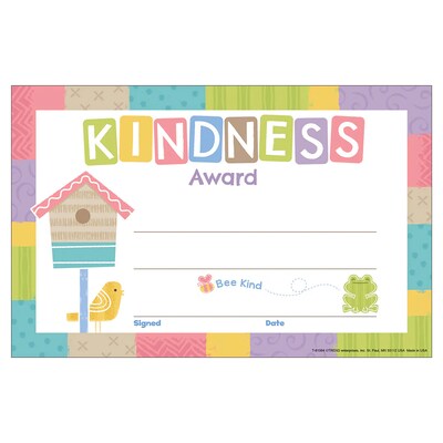 Trend Enterprises Kindness Award Good to Grow, 5.5 x 8.5, Multicolored, 30/Pack, 3 Packs/Bundle (T