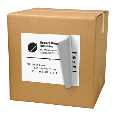 Avery TrueBlock Inkjet Shipping Labels, 8-1/2" x 11", White, 100 Labels/Box (8465)