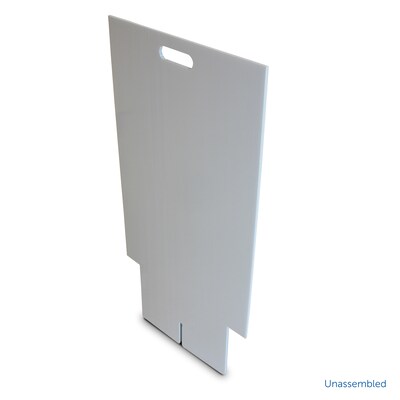 Flipside Dry-Erase Marquee Easel, 35.5, White Corrugated Plastic (31276)