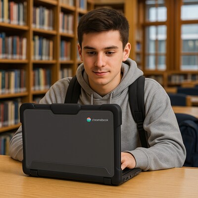 SaharaCase Venture Series Case for Lenovo 300E, 300W, 500W, 500E (2-1) Chromebook 11.6 inch, Anti-Shock Corners, Clear/Black