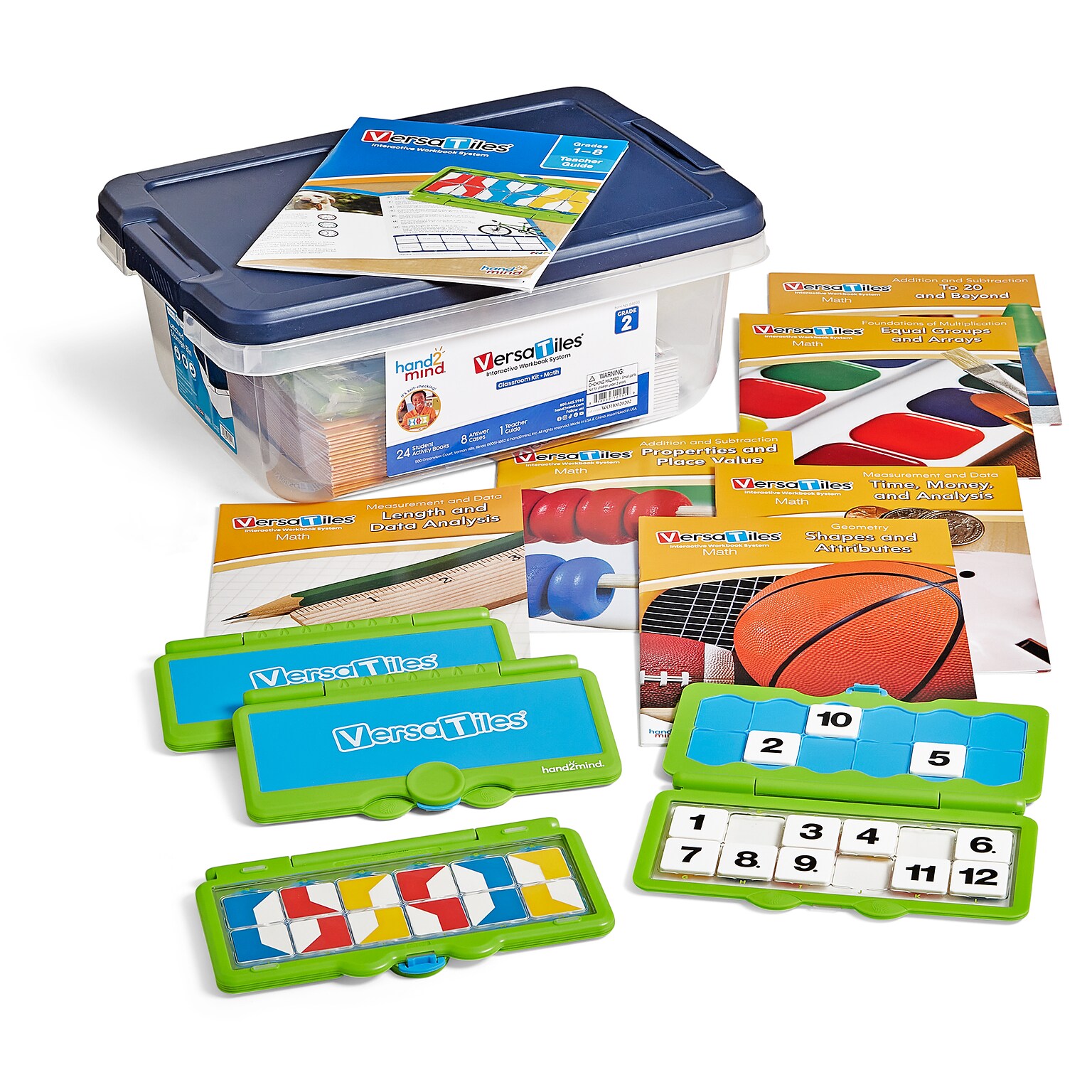 hand2mind VersaTiles Grade 2 Math Classroom Kit (84693)