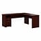 Bush Furniture Cabot 72W L Shaped Computer Desk with Drawers, Harvest Cherry (CAB051HVC)