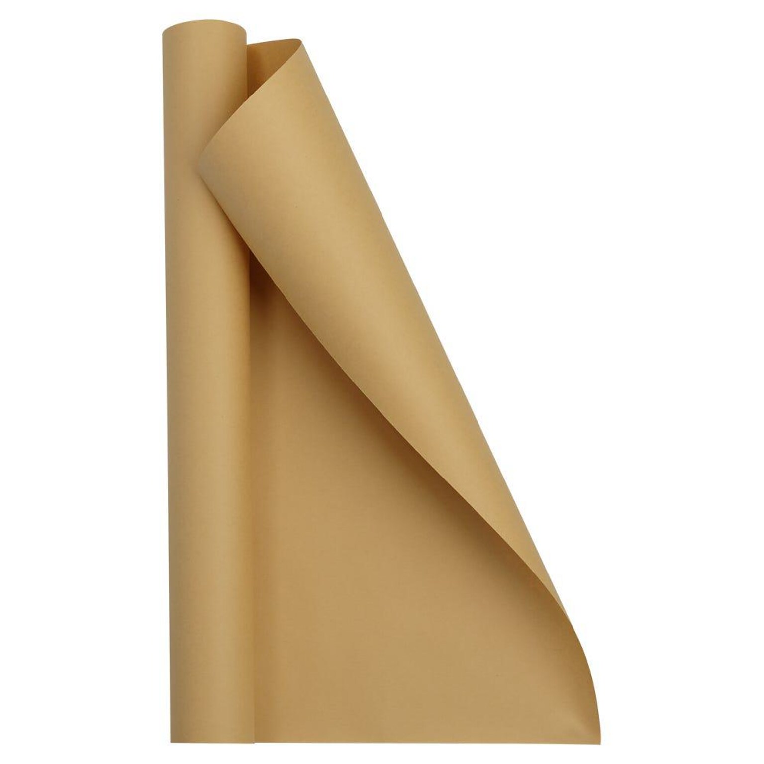 JAM Paper Short Mini Roll Wrapping Paper, 26.3 sq. ft., Natural Tan, 2/Pack(277013532263a)