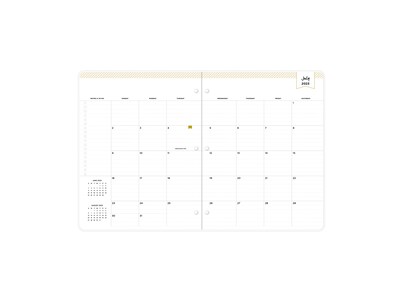 2023-2024 Blue Sky Day Designer Secret Garden 8.5 x 11 Academic Monthly Planner, Plastic Cover (13