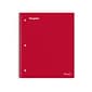 Staples Premium 5-Subject Notebook, 8.5 x 11, College Ruled, 200 Sheets, Red (TR58319)