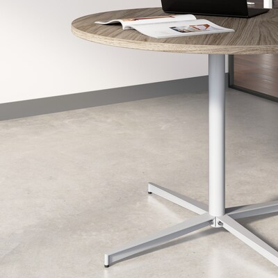 Bush Business Furniture 42" Round Conference Table, Modern Hickory (99XTB42RMH)