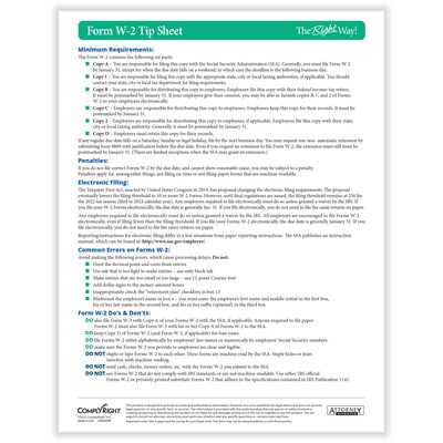 ComplyRight TaxRight 2023 W-2 Tax Form Kit with Envelopes, 4-Part, 10/Pack (SC5645E10)