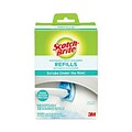 Scotch-Brite Disposable Toilet Scrubbers Refill, 10/Box, Blue, White