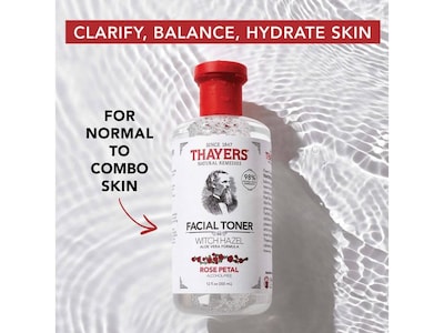 Thayers Witch Hazel Rose Petal Facial Toner, 3 Fl. Oz. (07013)
