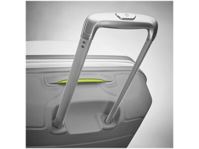 Samsonite Freeform 21.25" Hardside Carry-On Suitcase, 4-Wheeled Spinner, TSA Checkpoint Friendly, White/Gray (78255-4744)