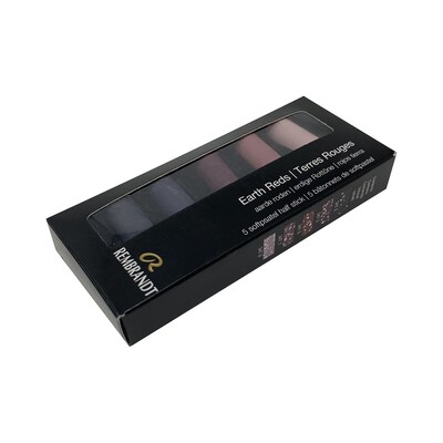 Rembrandt Soft Pastels Micro Sets, Earth Reds, 5/Set, 3 Sets/Bundle (RBX31820513-3)